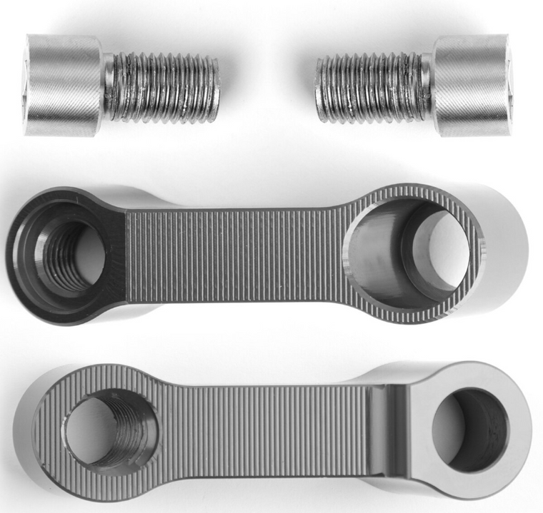 10mm M10 Handlebar Mount Mirror Riser Extender Adaptor Adapter Titanium