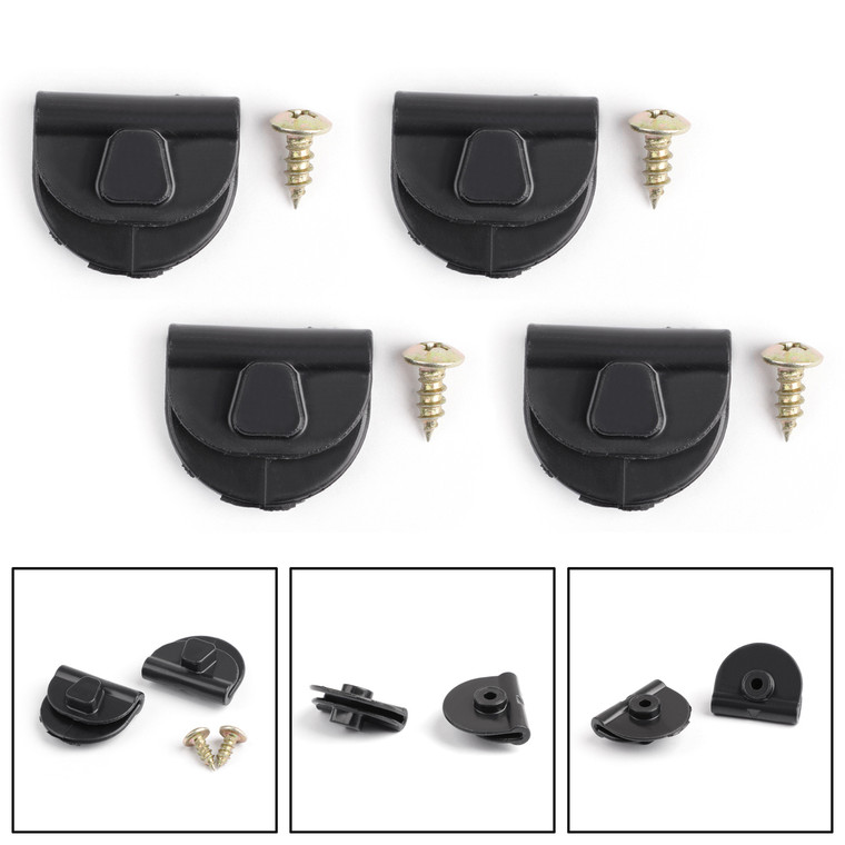 4pcs Side Battery Cover Clips for Harley Sportster 04-18 XL883 XL1200