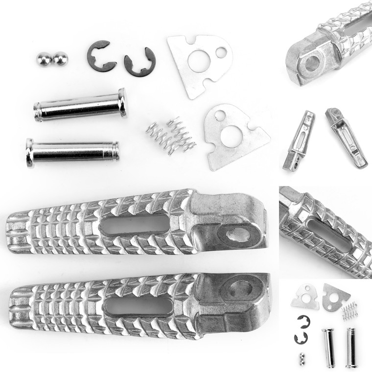 Rear Foot Peg Footrest For Suzuki GSXR600 GSXR750 06-14 GSXR1000 05-14 Silver