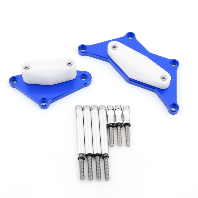Engine Stator Cover Crash Pad Slider Protector For 15-17 Kawasaki Z800, Blue