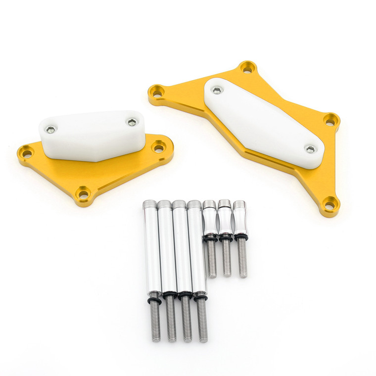 Engine Stator Cover Crash Pad Slider Protector For 15-17 Kawasaki Z800, Gold