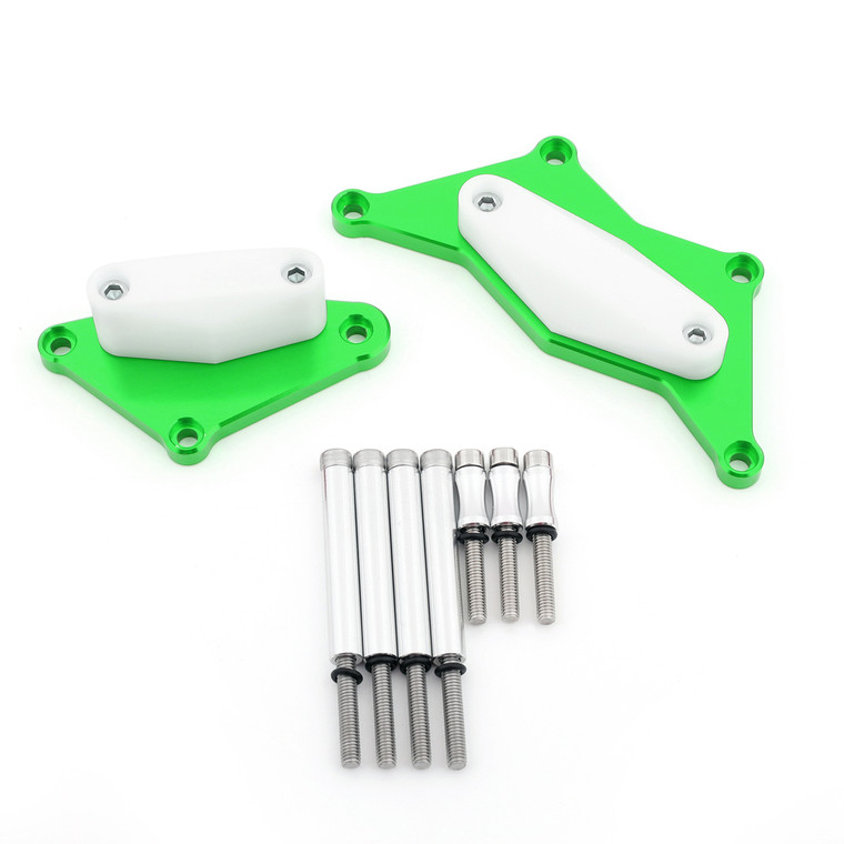 Engine Stator Cover Crash Pad Slider Protector For 15-17 Kawasaki Z800, Green