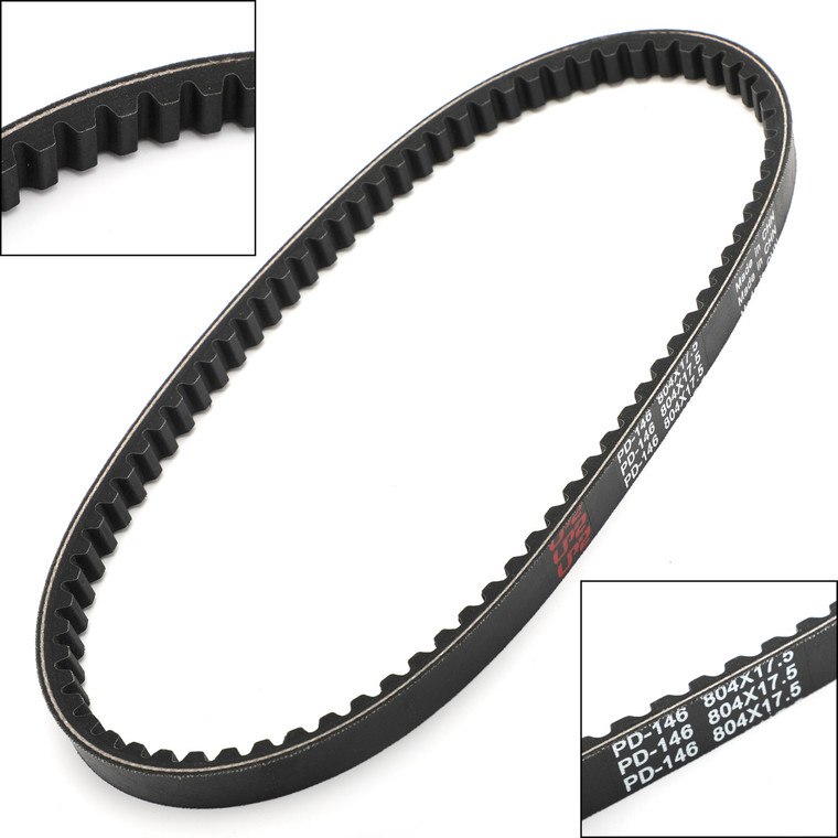 Drive Belt For Honda NPS50 Ruckus 03-17 Yamaha XF50 08-09 Aprilia Mojito 50 04-09  Gilera Ice 50 2001 2003  Piaggio Diesis 50 AC 01-10 Black