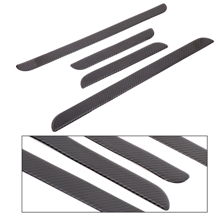 Door Sill Panel Plate Trim For Honda Civic 10th 16-18 Carbon
