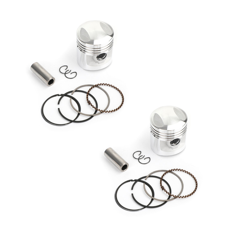 Piston Rings Pin Clips Kit 44.50mm For Honda CA125 Rebel 95-99 CM125 82-99 CD125T CB125T CBT125 82-84 88 90 1993