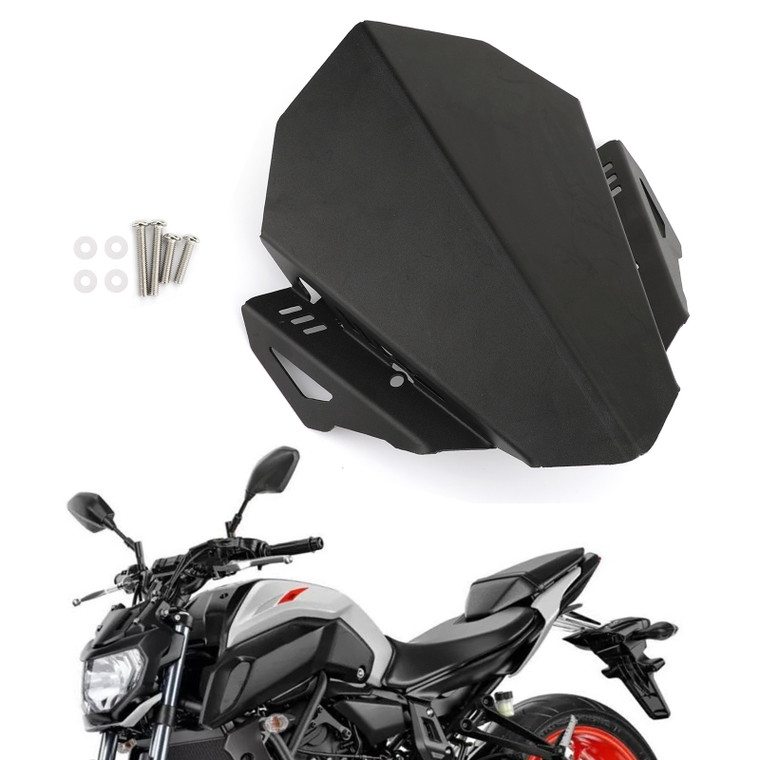 Aluminum Windshield Windscreen MT07 CNC Deflector For Yamaha MT-07 2019 Black