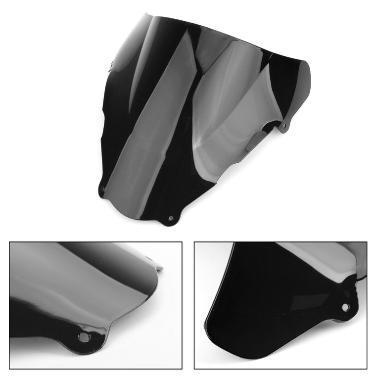 ABS Windshield Windscreen Wind Shield Protector For Suzuki SV400 SV650 99-02 Black