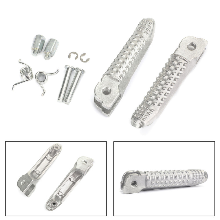 Front Footrests Foot Peg for BMW S1000RR K46 08-19 S1000R K47 13-19 R nineT Racer K32 15-19 HP4 K42 11-14 Silver
