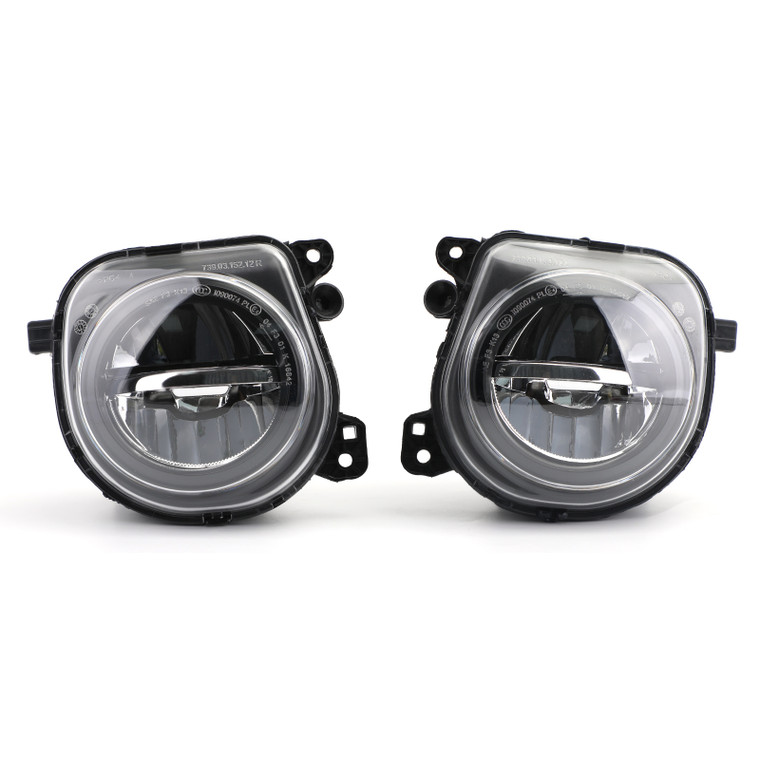 Pair LH+RH Front LED Fog Lights Lamps Foglights Fit For BMW 5 Series F10 F07 LCI CT 14-16 BLK