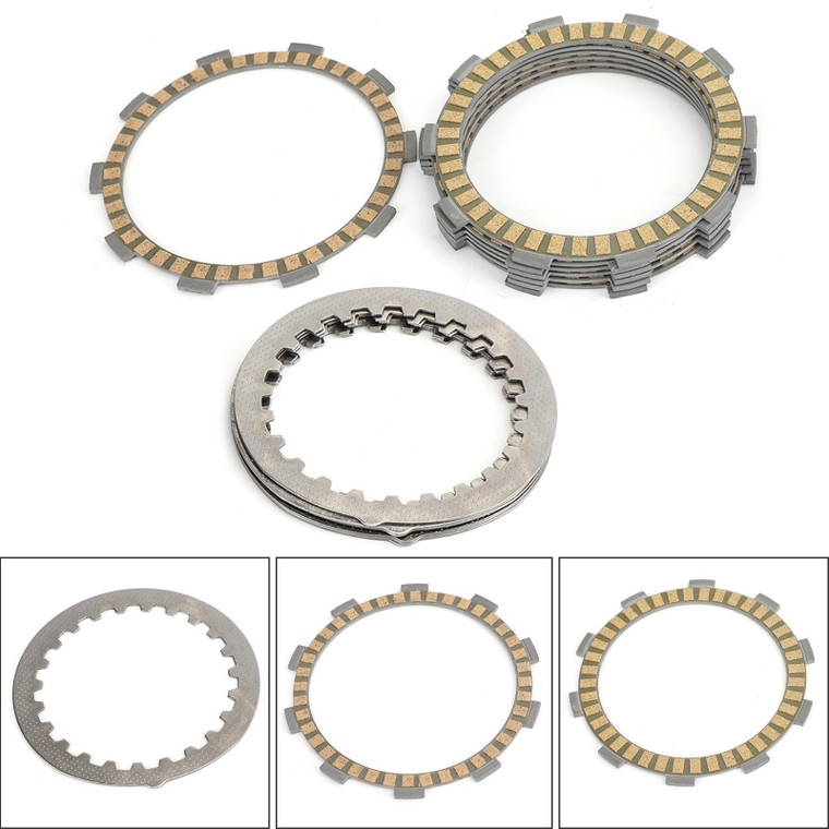Clutch Plate Kit - Friction & Steel Plates For Yamaha DT125 DT200 DT230 TDR125 TZR125 SDR200 YFS200 Blaster