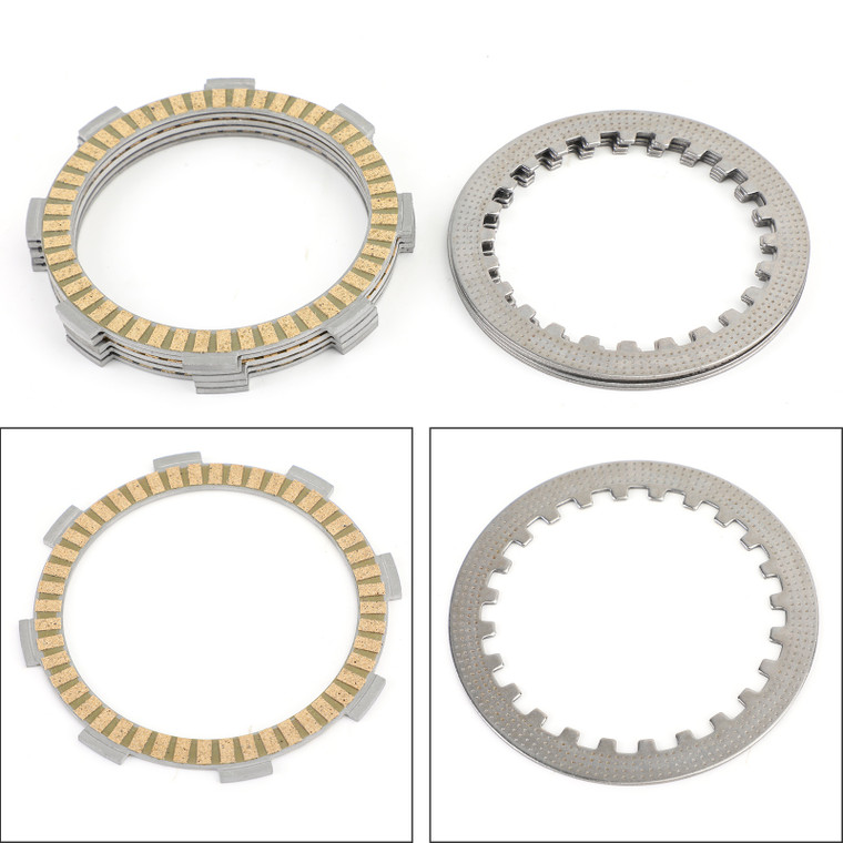 Clutch Plate Kit - Friction & Steel Plates For Honda CR80 CR85R CR85RB CB100 N CB125 CLR125 City Fly SL100 SL125 CL125