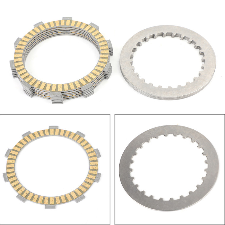Clutch Plate Kit - Friction & Steel Plates For Honda TRX420FE FourTrax Rancher 420 ES 2007-2017 TRX420TE FourTrax Rancher 420 ES 2007-2016