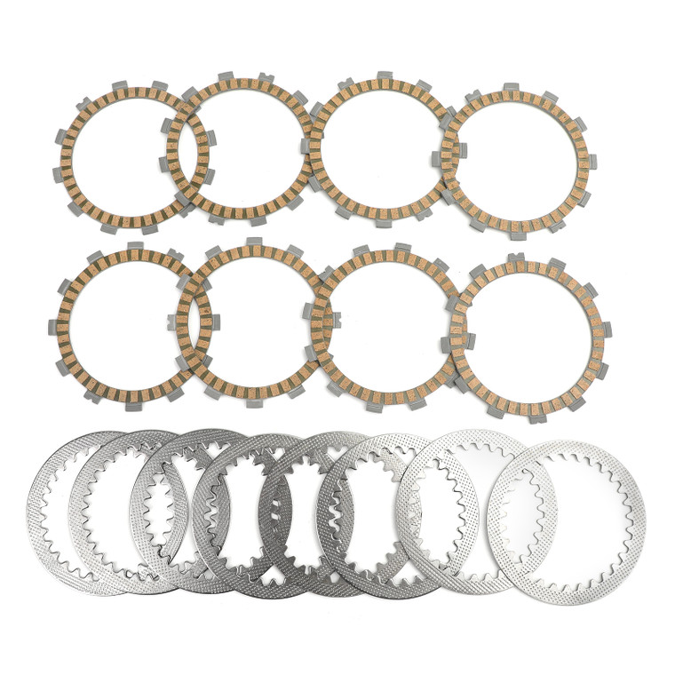 Clutch Plate Kit - Friction & Steel Plates For Suzuki GSF400 M/N/P/S/VS/V-V/VZ-V Bandit GSX400 FJ/FK/FAK/FL GSXR400 J/RR/RAK/RL/RM/RN/RP/RS GSF400 K/NK/Z/VM/VZM/P/NP/VP/VZP/VR