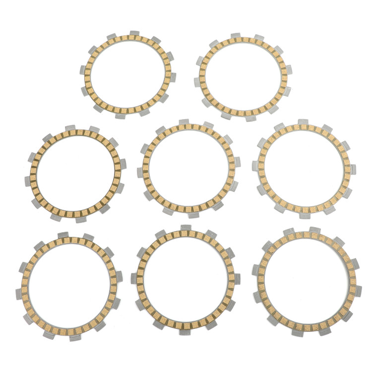 Clutch Plate Kit - Friction Plates For Yamaha YZ125 E/F/G/H/J/K/L/M/N/P/R/S/T/V/W/X/Y 1993-2018