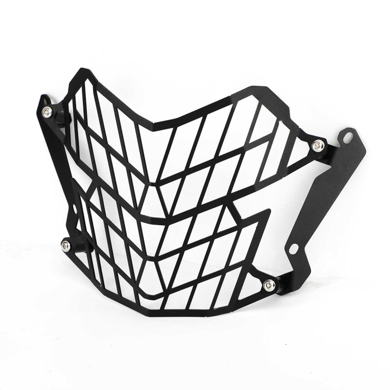 Aluminum Headlight Guard Headlamp Protection Grill Cover For Yamaha Tenere 700 (XTZ690 / T7) 2019-2020 BLK