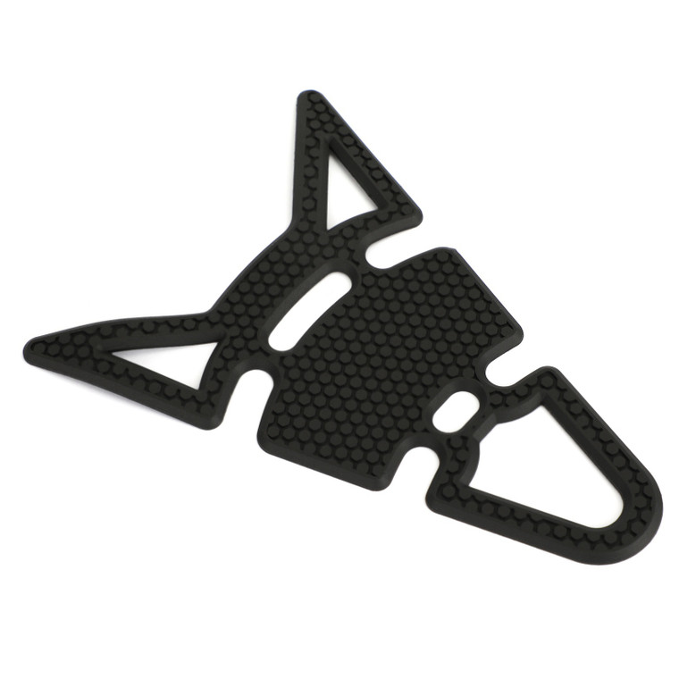 3D Black "Cat Ears" Rubber Gel Tank Pad Protector Sticker Motorcycle Motorbike