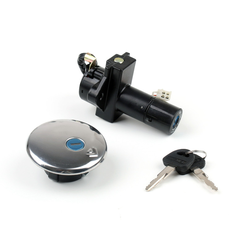 Ignition Switch Lock ; Fuel Gas Cap Key Set Fit For Suzuki GN250 1985-2001