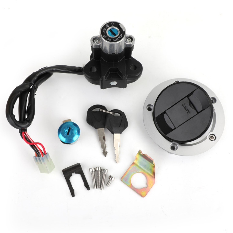 Ignition Switch Lock ; Fuel Gas Cap Key Set Fit for Suzuki GSXR600 750 SFV650 SV1000 DL650 DL1000 V-Storm