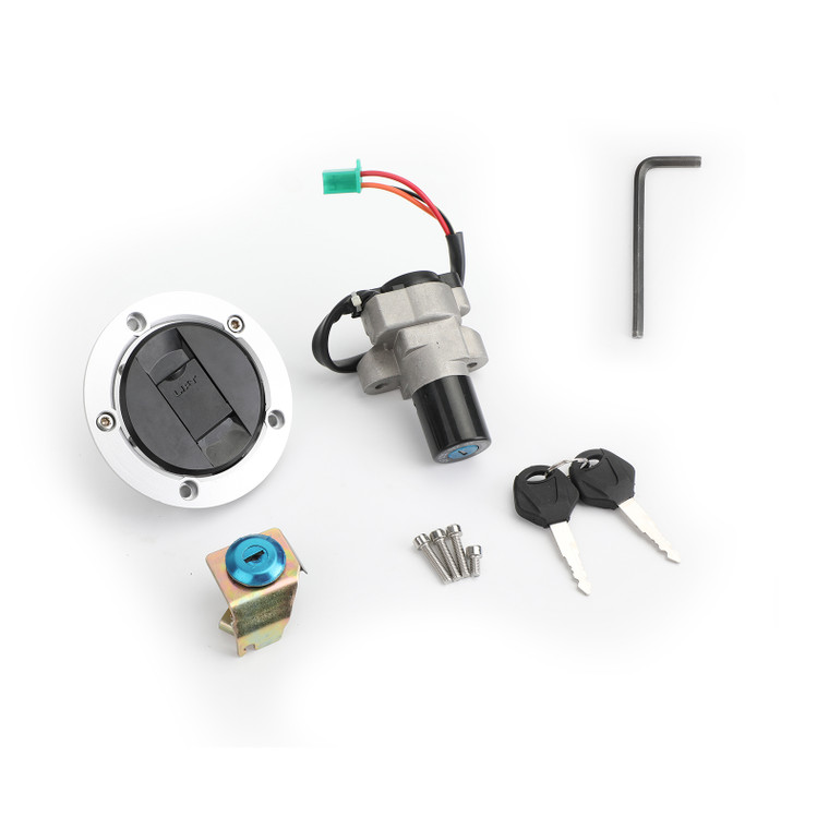 Ignition Switch Fuel Gas Cap Seat Lock Keys Kit Fit For Suzuki GW250 Inazuma 14-17 GSXR250 13-17 37101-48860