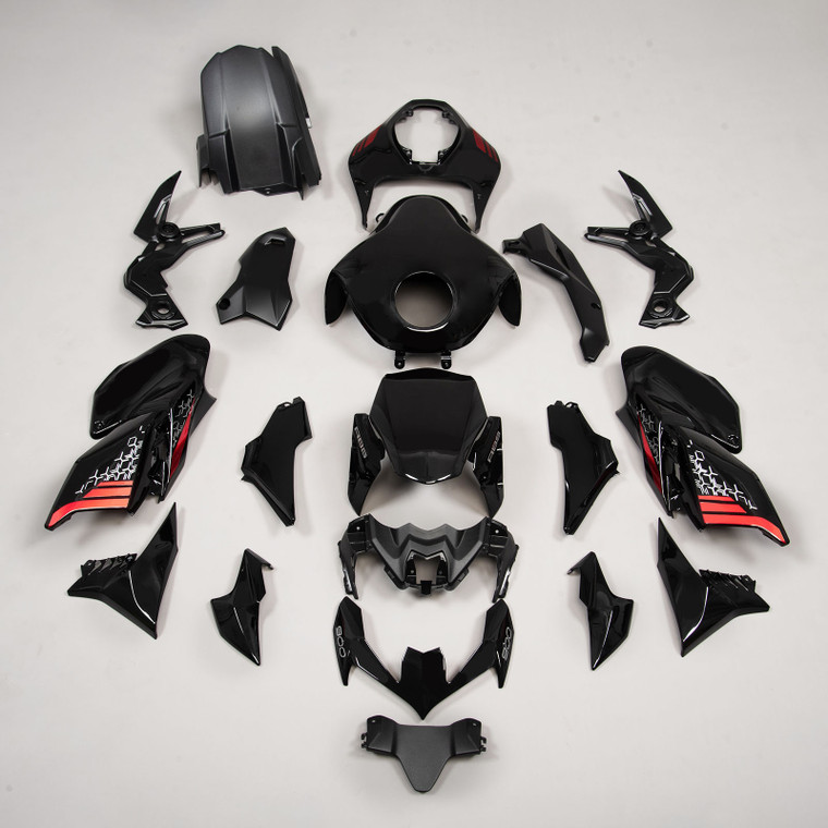 Black Bodywork Fairing Fit for Kawasaki Z900 2020-2021