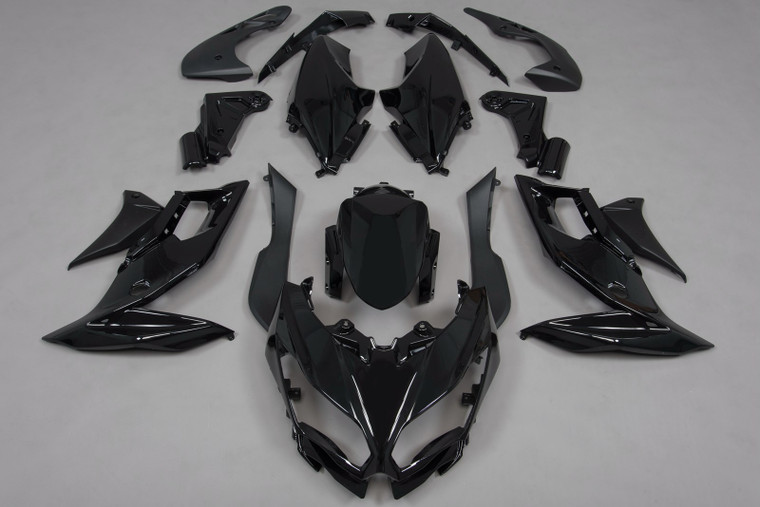 Injection ABS Plastic Bodywork Fairing Fit for Kawasaki VERSYS650 2015-2021 Gloss Black