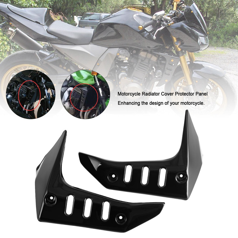 Motorcycle Radiator Cover Protector Panel For Kawasaki Z750 2004-2007