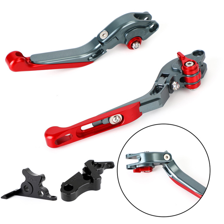 Adjustable Extendable Brake & Clutch Lever for Honda CBR500R CB500F/X 19-21 Red