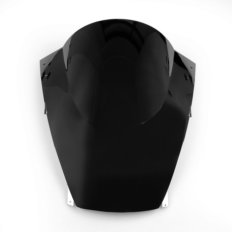 Windshield Windscreen Protector for Kawasaki ZX12R 2002-2005 Double Bubble, Black