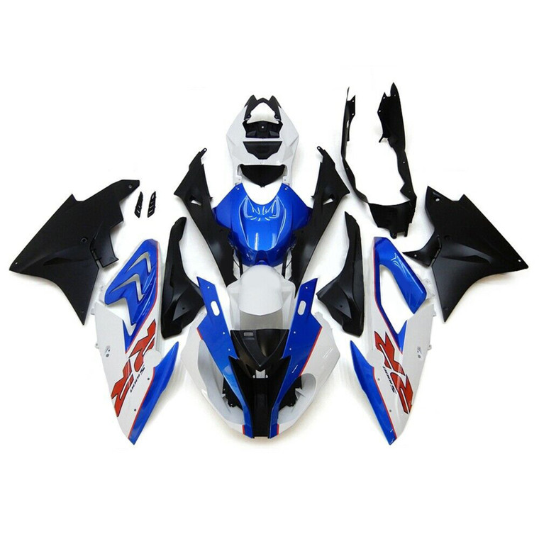 BMW S1000RR 2017-2018 Injection Fairing Kit Bodywork Plastic ABS Blue Black