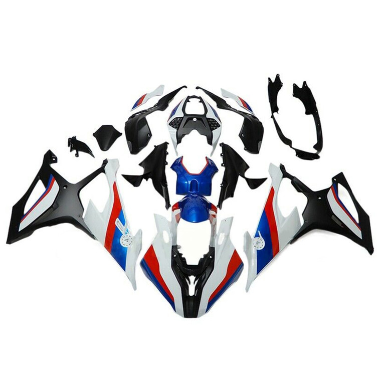 BMW S1000RR 2019-2021 Injection Fairing Kit Bodywork Plastic ABS Black Blue