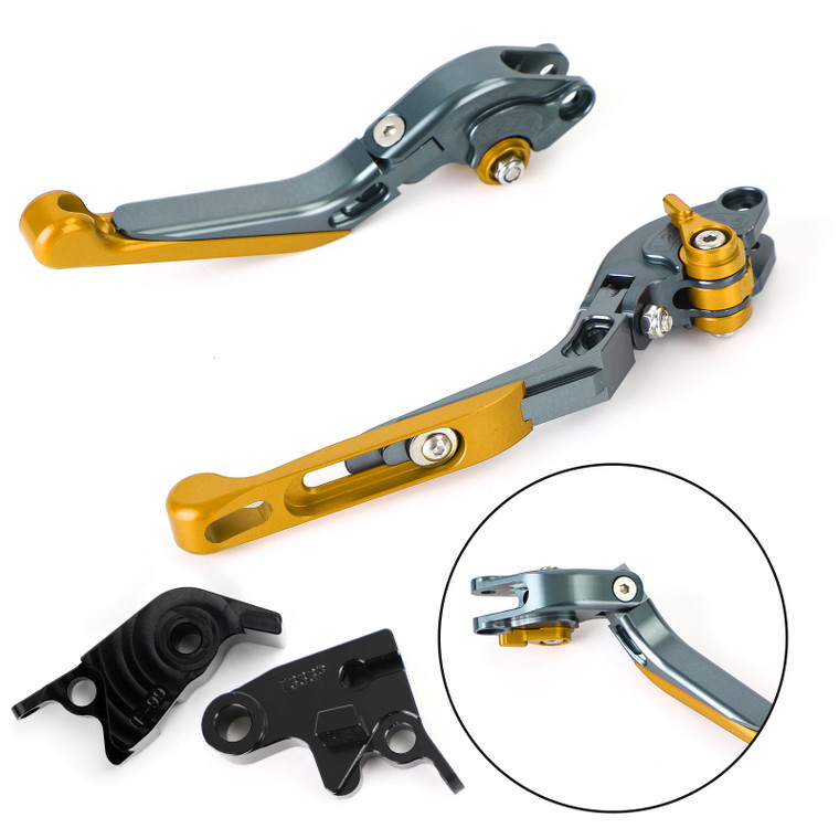 Adjustable Extendable Brake & Clutch Lever for Speed Triple R 1200 Scrambler Gold