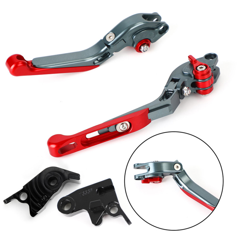 Adjustable Extendable Brake & Clutch Lever for Speed Triple R 1200 Scrambler Red