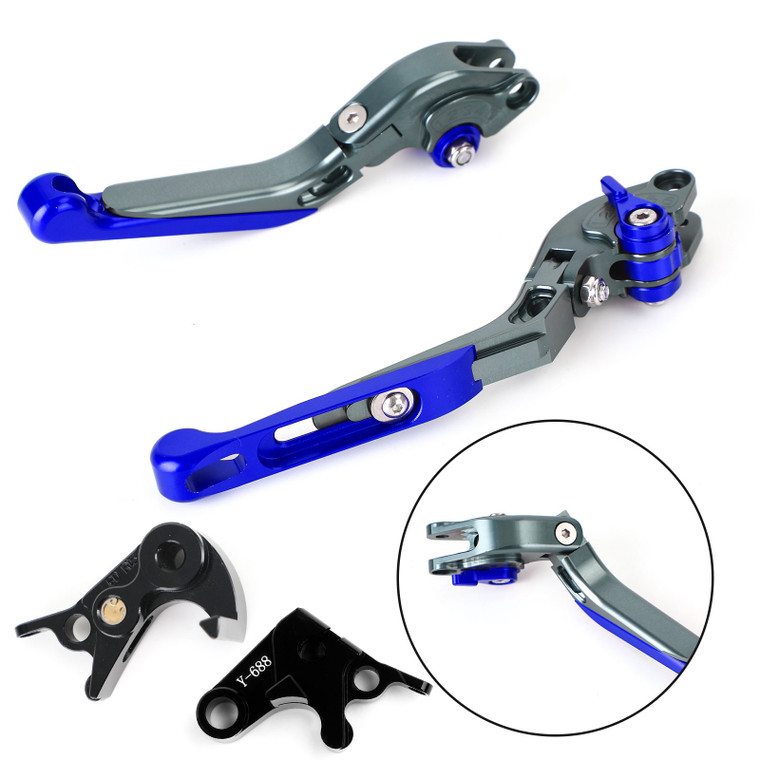 Adjustable Clutch Brake Lever for Yamaha MT-09 Tracer 900/GT 21-22 YZF R6 17-20 Blue