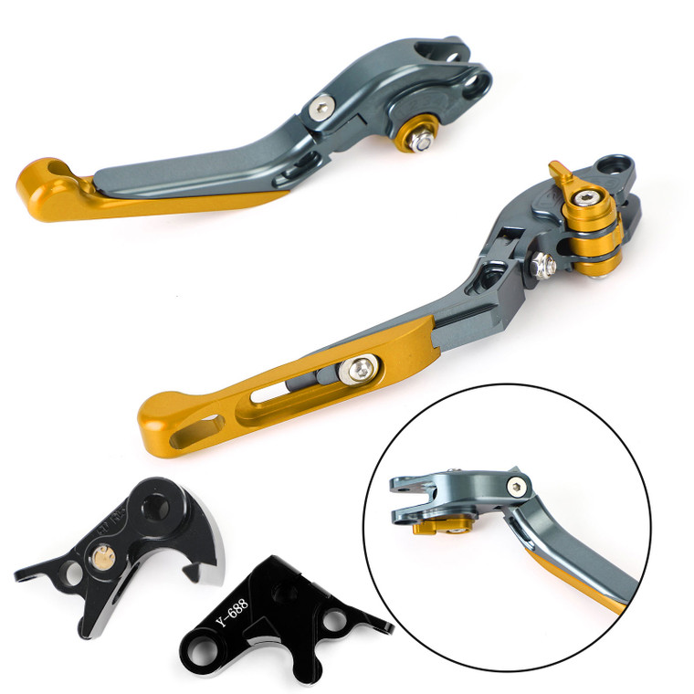 Adjustable Clutch Brake Lever for Yamaha MT-09 Tracer 900/GT 21-22 YZF R6 17-20 Gold