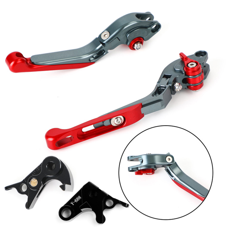Adjustable Clutch Brake Lever for Yamaha MT-09 Tracer 900/GT 21-22 YZF R6 17-20 Red