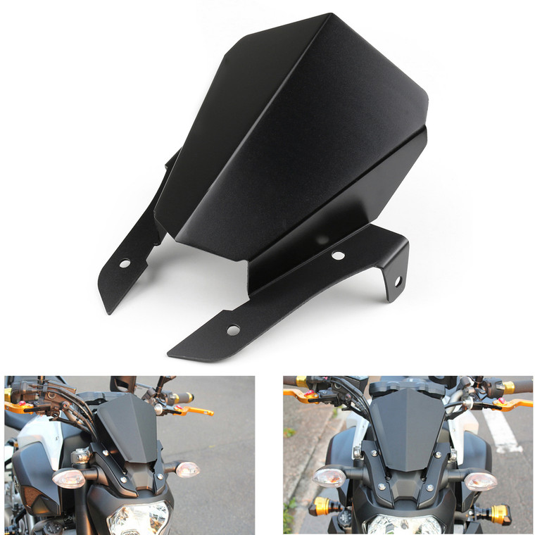 Upper Headlight Top Mount Cover Panel Fairing For Yamaha MT-07 FZ-07 2014-2016 Black