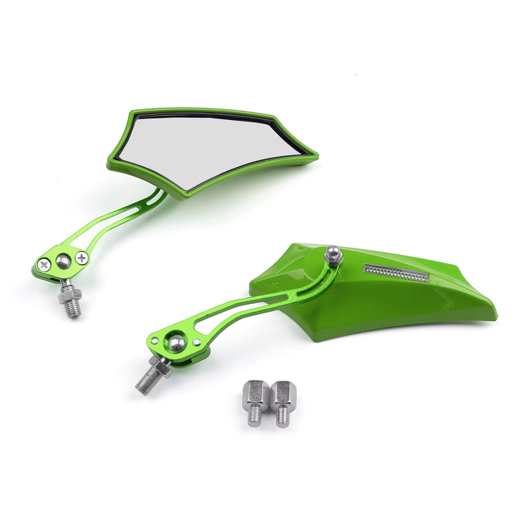 8MM 10MM Universal CNC Machined Mirrors Maple Green
