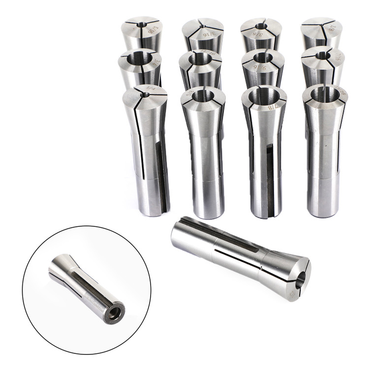 Precision R8 Collet Set 13pc Mill Collets Set¨CCollets For Mill Machine