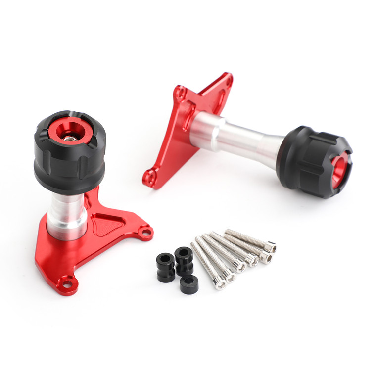 CNC Red Motorcycle Frame Slider Anti Crash for Honda MSX125 SF Grom 2013-2019