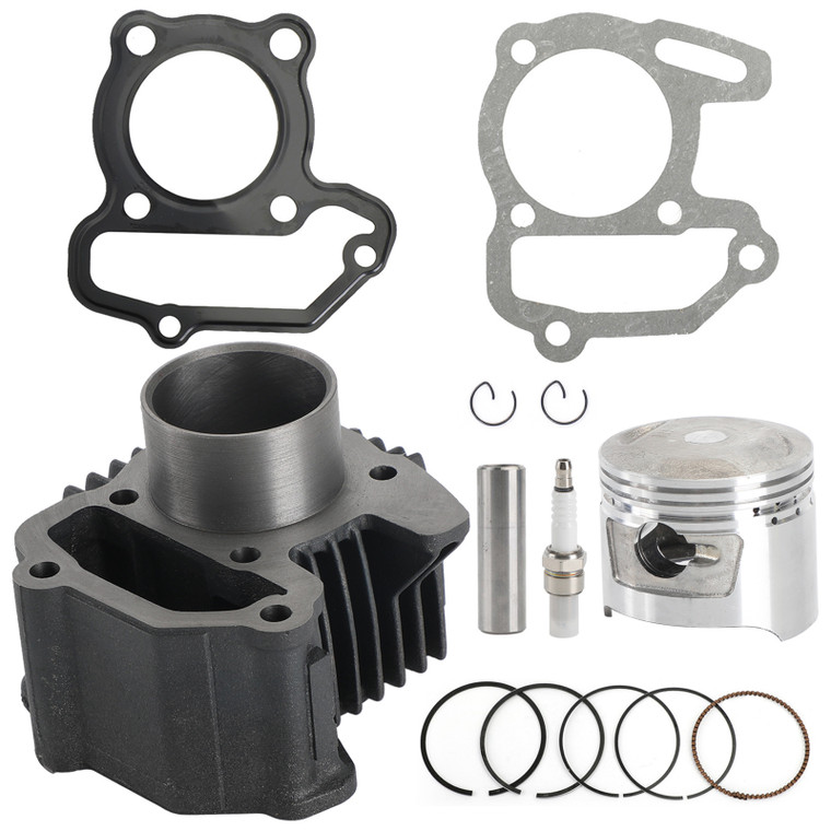 Cylinder Barrel For Yamaha Moto 4 80 YFM 80 Piston Rings Gaskets Kit 1986 1987