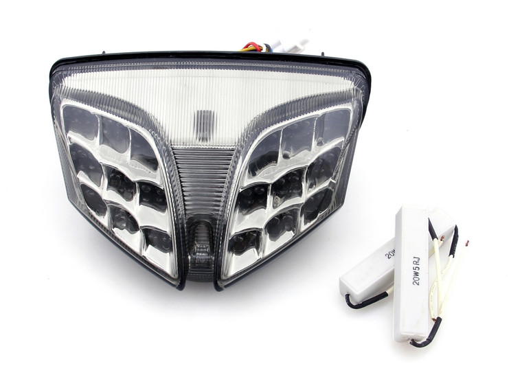Integrated LED TailLight Turn Signals for Suzuki GSXR 600/750 GSX-R 1000 SV650 Smoke Generic