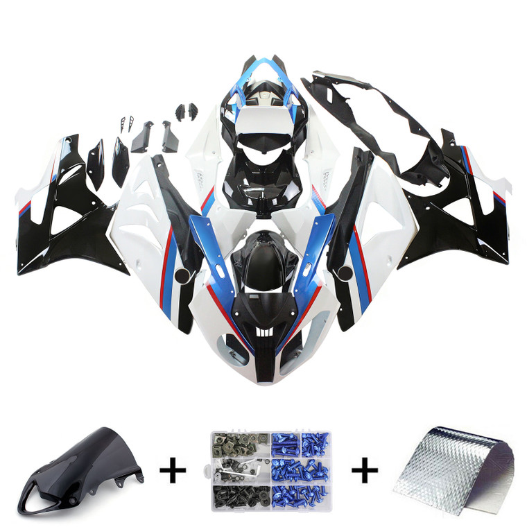 2009-2014 BMW S1000RR Amotopart Injection Fairing Kit Bodywork Plastic ABS #37