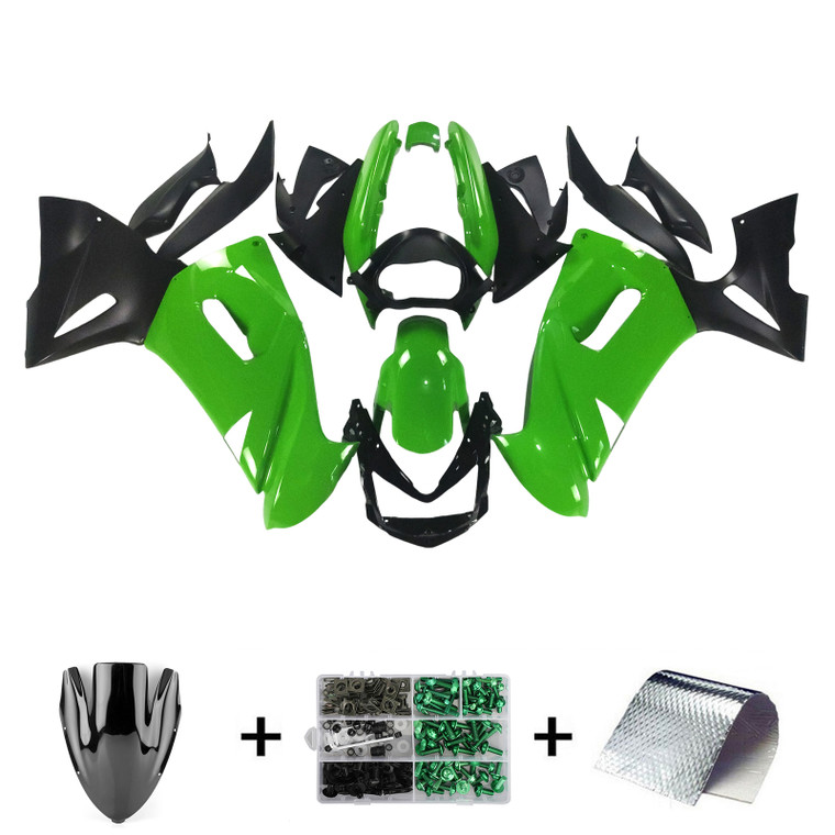 Injection Fairing Kit Bodywork Plastic ABS fit For Kawasaki ER6F/Ninja650 2006-2008 #107