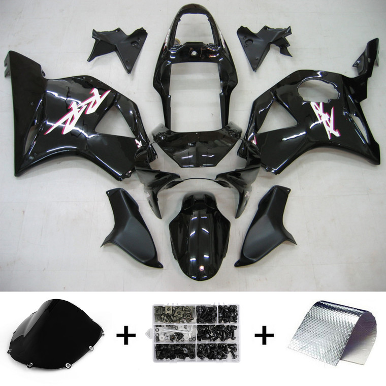 Injection Fairing Kit Bodywork ABS fit For Honda CBR954RR 2002-2003 Black #17
