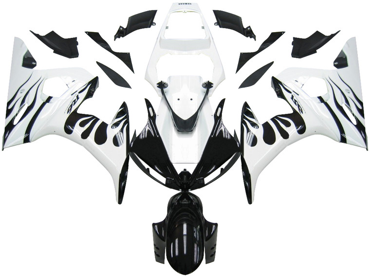 Injection Fairing Kit Bodywork Plastic ABS fit For Yamaha YZF 600 R6 2005 #6
