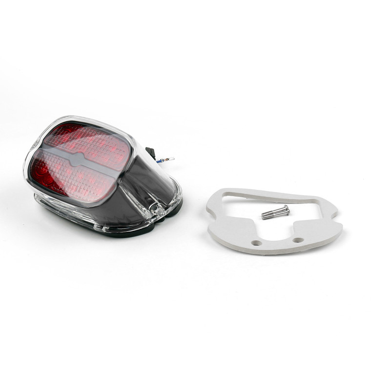 LED Tail Brake Light Bar & Shield Harley Davidson Custom Vehicle Operations Dyna FXDSE/2, Fat Boy FLSTFSE/2, FXDWG2/3, Cross Bones FLSTSB, Black