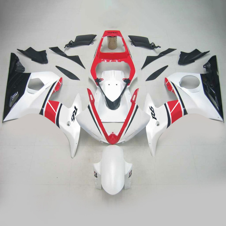 Injection Fairing Kit Bodywork Plastic ABS fit For Yamaha YZF 600 R6 2005 #131