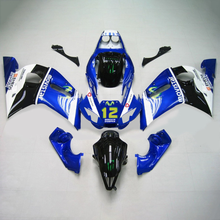 Injection Fairing Kit Bodywork Plastic ABS fit For Yamaha YZF 600 R6 1998-2002 #128