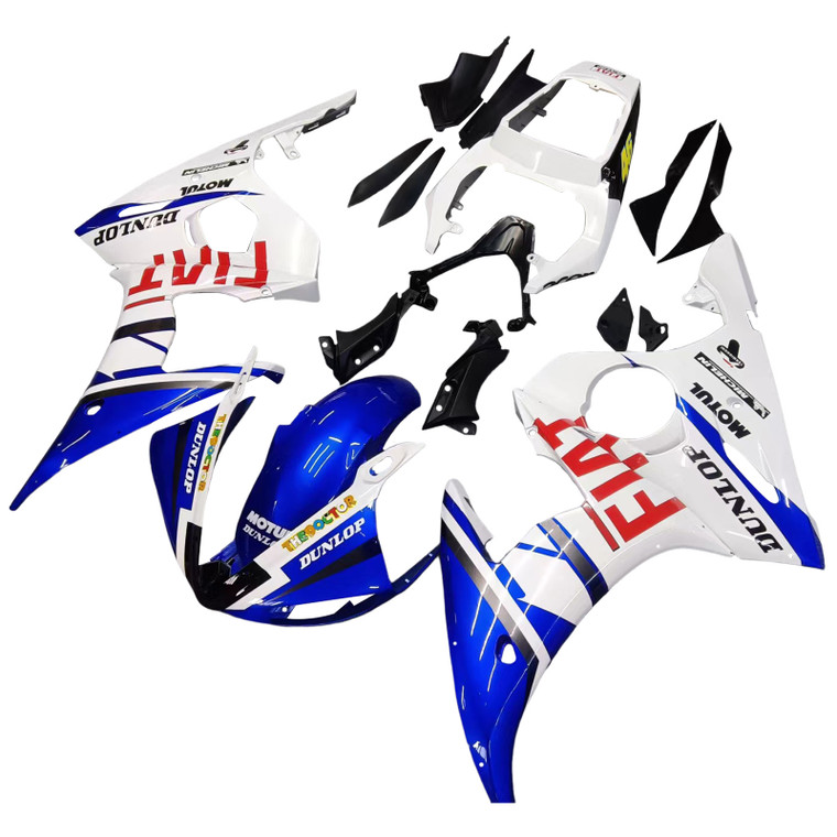 2003-2004 Yamaha YZF 600 R6 R6S 2006-2009 Injection Fairing Kit Bodywork Plastic ABS #1 Amotopart Fairing