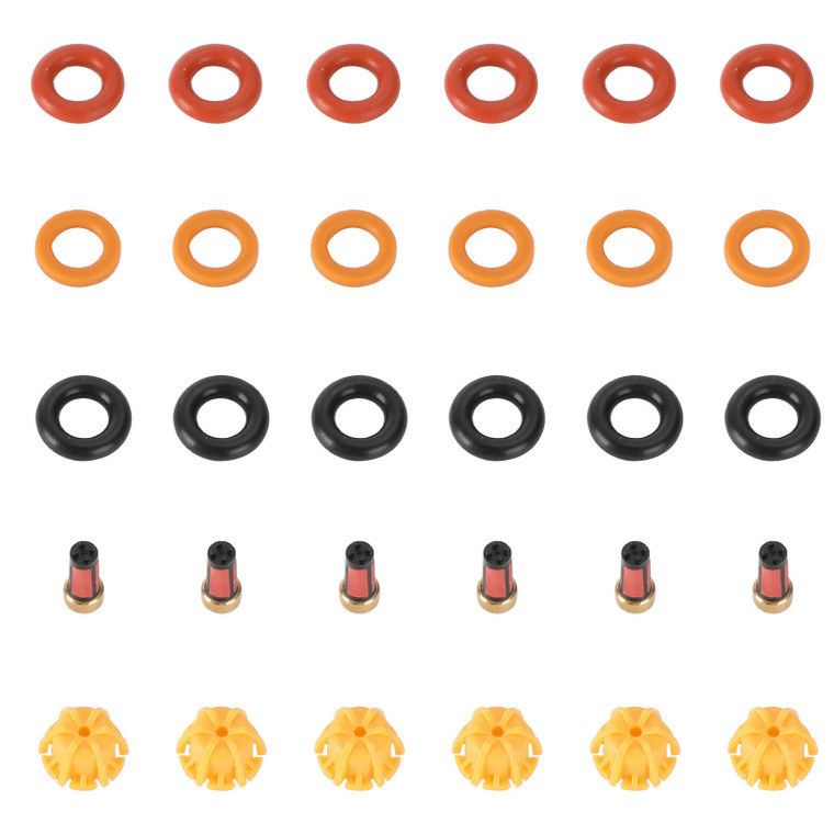 6 set Fuel Injectors Repair Seal Kit Fit BMW M3/323is/325is/525i E36/E34/M50/S50